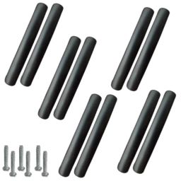 Atom 536 4 inch Black Matt Finish Zinc Cabinet Pull Handle (Pack of 10)-image-10