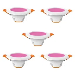 Fybros F-Eco 6W Polycarbonate Pink Round LED Ceiling Light, FLS5856E (Pack of 5)-image-18
