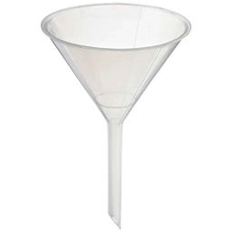 ELECOPTO 100mm Polypropylene Long Stem Funnel with Chemical Resistant-19