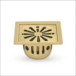 Sanjay Chilly Ezee 5x5 inch Stainless Steel 304 French Gold Square Floor Drain with Anti Cockroach &a; Insect Trap, SCCT-SE-FG-127-image-96