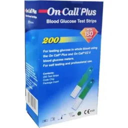 On Call Plus 200 Pcs Blood Glucose Test Strip, G133-119-45