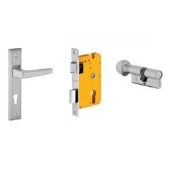 Dorset HL Series Atina 60mm Stainless Steel Door Handle Lock Set with Coin &a; Knob (Pack of 2)-picture-16