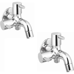 IRIS Dove Brass Chrome Finish 2 Way Bib Cock (Pack of 2)-14