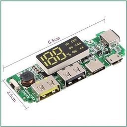 generic SP Electron Dual USB 5V 2.4A Mini Type-C 18650 Lithium Battery Charging Module for Laptops and Ultra Books, Audio Equipment, Smartphone’s and Tablets etc. image 2