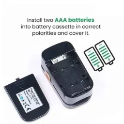 MCP 1.5V Black Finger Pulse Oximeter with Oxygen Saturation Monitor, OLED Display &a; 2 Pcs AAA Battery, M170 image 2
