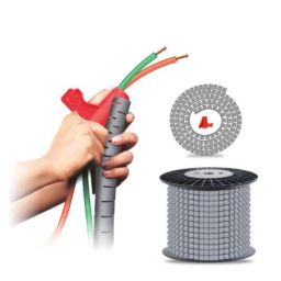 Noveau Safe-T-1ST 10mm 10m Virgin HDPE Metallic Silver Cable Zipper, NSFZ10MS0010-image-65