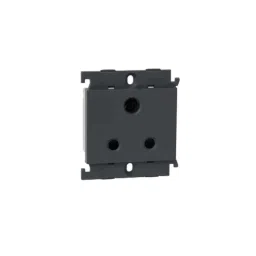 Legrand Myrius 6A 3 Pin 2 Module Black Indian Standard Socket with Shutter, 6721 03-picture-17