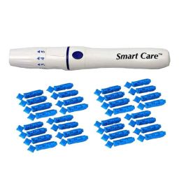 Smart Care GM05Plus07 30G Glucometer Blood Adjustable Lancet Pen Device with 100 Pieces Needle-36