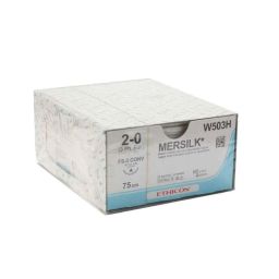 Ethicon NW5331 Mersilk 2-0 Black Braided Suture1, Length: 90cm (Pack of 12)-image-54