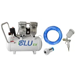 Bluex 1HP 50 Litre Oil Free Air Compressor with AIR Nozzle, Spray Gun &a; PU Pipe-picture-43