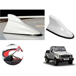 Auto Pearl ABS White Universal Replacement Shark Fin Car Roof Antenna For Maruti Suzuki Gypsy_Mg410-image-46