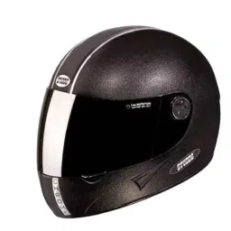 Studds Chrome Economy With Mirror Visor Expanded Polystyrene Black Full Face Full Face Helmet, Size: Medium-picture-18