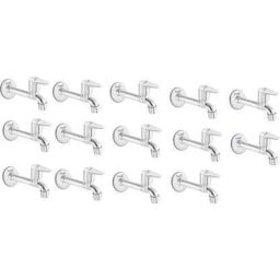 Prestige Slite Brass Chrome Finish Long Body Bib Cock (Pack of 14)-image-15