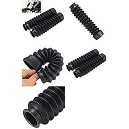 Meenu Arts 1 Pair Long Front Fork Shock Absorber Universal for All Bikes 20.5cm (Black)-20