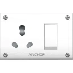 Anchor Penta 6A/16A Ivory S.S. Combined Unit with 4 Fixing Holes, 50969 (Pack of 10)-picture-9