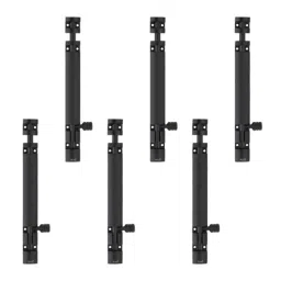 Atom 8 inch Aluminium Black Finish Heavy Duty Joint-Less Tower Bolt, TB002-08 inch-BLK-106 (Pack of 6)-image-33