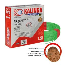 Kalinga Diamond 90m 1.5 Sqmm Green FR PVC Housing Wire-image-17