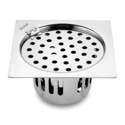 Ruhe 5x5 inch Stainless Steel 304 Square Flat Cut Floor Drain with Hinge &a; Cockroach Trap, 16-0307-25-picture-48