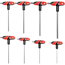 Yato 8 Pcs T-Handle Hex Key Set, YT-05583-39