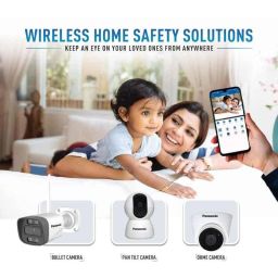 Panasonic Wi-Fi Smart Pan Tilt Dome Camera with 2 Way Talk, Motion Detection &a; Night Vision, PI-PNA2PWA image 3