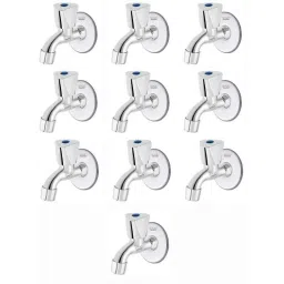 Spazio Stainless Steel Chrome Finish Trio Collection Bib Cock with Foam Flow Water Wall Flange (Pack of 10)-picture-39