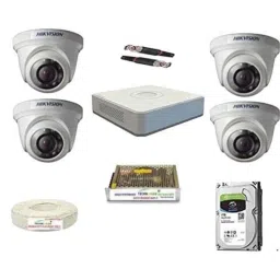 Hikvision Full HD 2MP 4 CCTV Cameras &a; 4CH HD DVR Kit with Hard Disk, PRS-040-picture-35