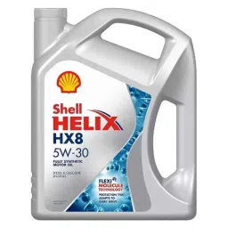 Shell Helix Hx8 5W-30 Api Sn/Cf, Acea A3/B4 Fully Synthetic Engine Oil for Cars 5 L, SHE-8DO8KO-0