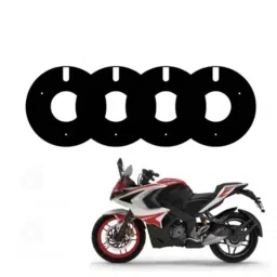 RA Accessories 4 Pcs 17 inch Acrylic Black Bike Wheel Cover Set for Bajaj Pulsar RS200, RAA3ZAKF-picture-14
