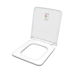 Elegant Casa 47x35cm White Toilet Seat Cover with Easy Installation Stable Hinge Design-picture-21