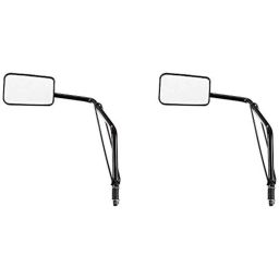 Uno Minda Left Side Shatterproof Glass Rear View Mirror for Piaggio Ape, RV-8001L-0