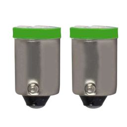 AllExtreme EXSMD2G BA9S 2 Pcs 2W 5 SMD Green LED Parking Light Set-30