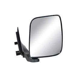 Uno Minda Right Side Black Shatterproof Glass Rear View Mirror for Ashok Leyland Dost, RV-14001R-2
