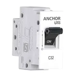 Anchor Roma Classic Uno 25A Single Pole C Curve White Mini Modular MCB, 98073-picture-47