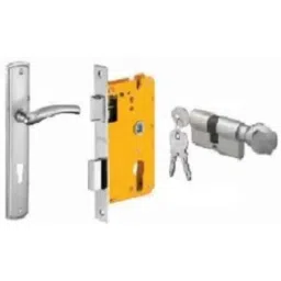 Dorset ML Series Onix 60mm Stainless Steel Door Handle Lock Set with Knob &a; Key (Pack of 3)-picture-4