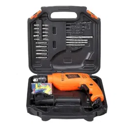 Black+Decker 50 Pieces 13mm 550W Impact Drill Kit, HD555KA50-0