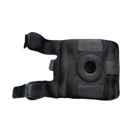 Kudize 2 Pcs Fabric Open Patella Hinged Black Knee Brace Set for Men &a; Women, Size: S-14