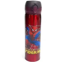 Jellify 500ml Stainless Steel Red Spiderman Printed Water Bottle for Kids-image-6