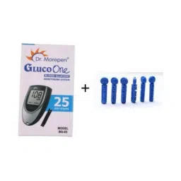 Dr. Morepen 25 Strips with 100 Lancets, BG 03-42