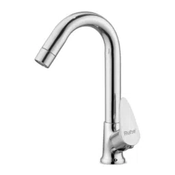 Ruhe Liva Brass Chrome Finish Swan Neck Faucet with 12 inch Round Swivel Spout, 11-1013-picture-35