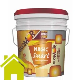 Magic Paints Smart Glomor 10 Litre Lemon Souffle Glossy Finish Interior Acrylic Emulsion Paint-image-33