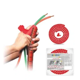 Noveau Safe-T-1ST 10mm 1.5mm Virgin HDPE Red Cable Zipper, NSFZ10RD0105 (Pack of 2)-picture-27