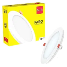 Fybros Faro 18W Polycarbonate Warm White Round LED Panel Light, FLS5065A-image-7