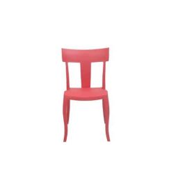 Supreme Deck Wooden Looks Red Plastic Cafeteria Chair (Pack of 4)-picture-10