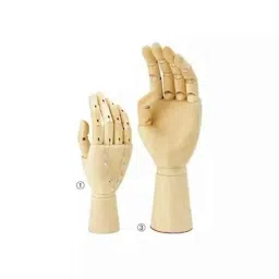 Lab Plus Wooden Hand Display Wooden Wood Finish, LP-3950-12