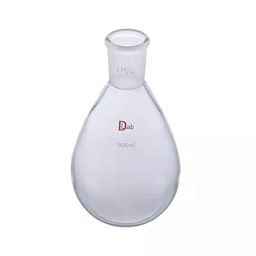 Lab Plus Eggplant Shape Flask 100ml Borosilicate Glass-1, LP-2053-41