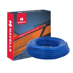 Havells Life Line 2.5 Sqmm Single Core Blue FR PVC Insulated Copper Conductor Unsheathed Flexible Industrial Cable, WHFFDNBL12X57, Length: 180 m-image-35