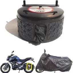 Bike Blazer Gun Metal Black Nylon Taffeta Universal Size All Weather Resistant Semi-Automatic Bike Body Cover for Yamaha FZFI Version 3.0 &a; 2020 MT 03-16