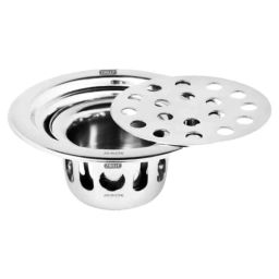 Chilly 76x76mm Stainless Steel 304 Gloss Finish Round Ringo Cockroach Trap, CCT-R-80-image-30