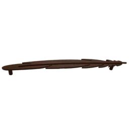 RAB 320mm Zinc Walnut Wardrobe Pull Handle, L16 A (Pack of 2)-image-81