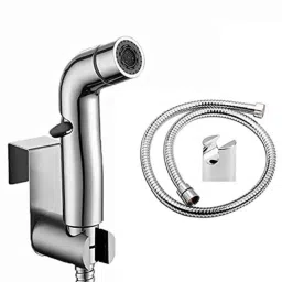 IRIS Stainless Steel Handheld Bidet Toilet Sprayer with Hose Pipe &a; Wall Hook-10